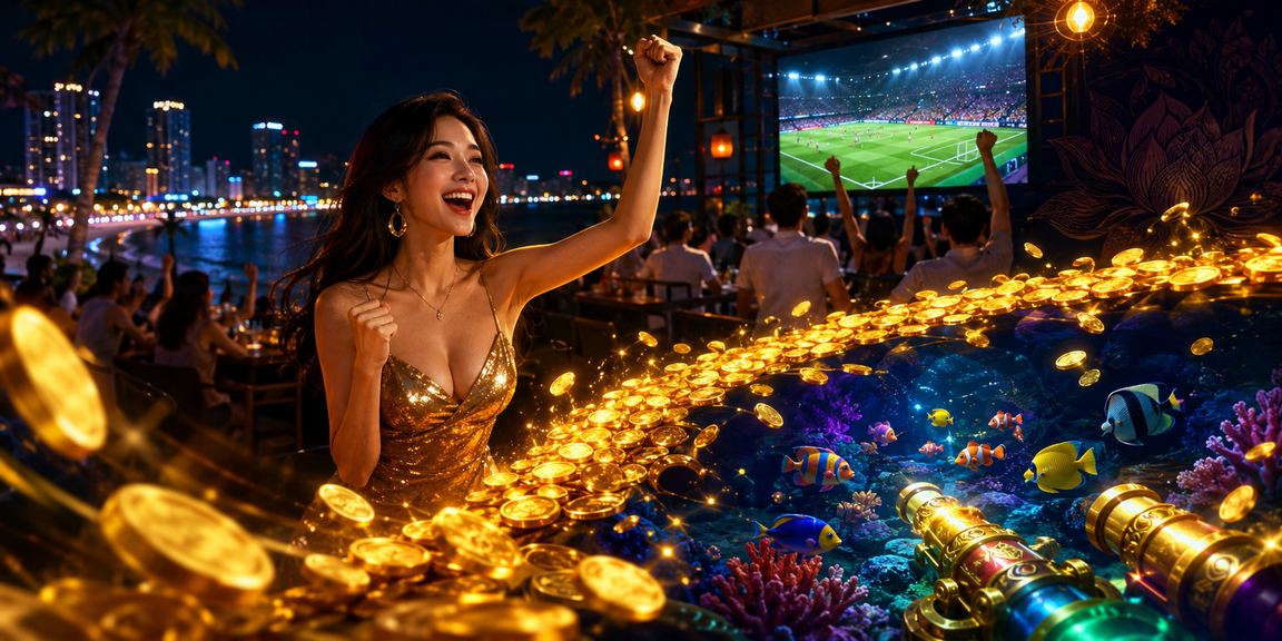 Người chơi theo dõi kèo cược tại khu vực biển Nha Trang
